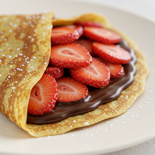 Sweet Strawberry French Crêpe